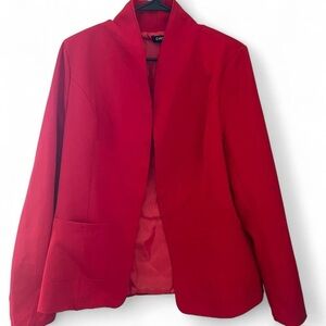 Chic Me Elegant Red Women's Blazer